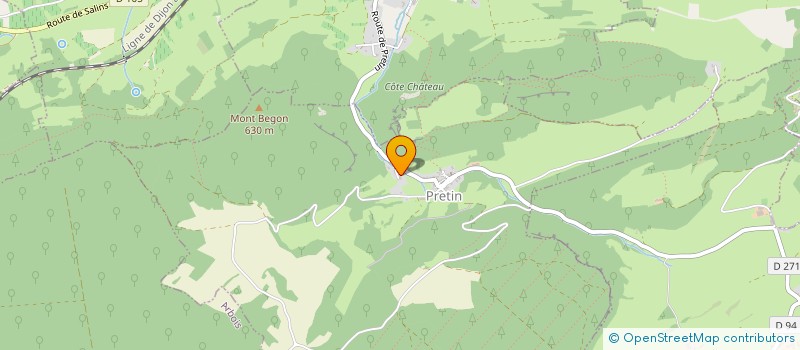localisation de l'entreprise DTH  PRETIN
