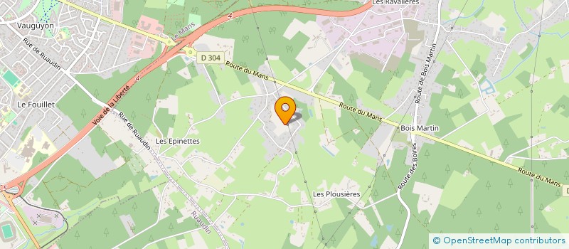 localisation de l'entreprise DTH COURPINS à CHANGE