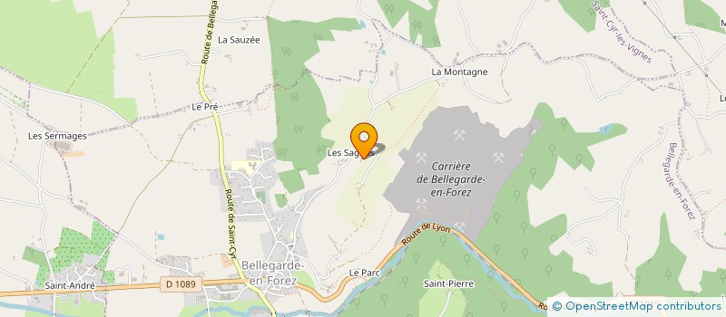 localisation de l'entreprise DTH INVEST  BELLEGARDE-EN-FOREZ