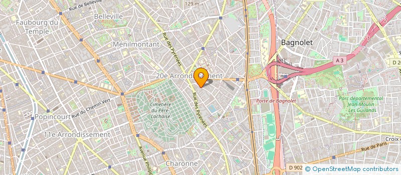 localisation de l'entreprise DTI à PARIS
