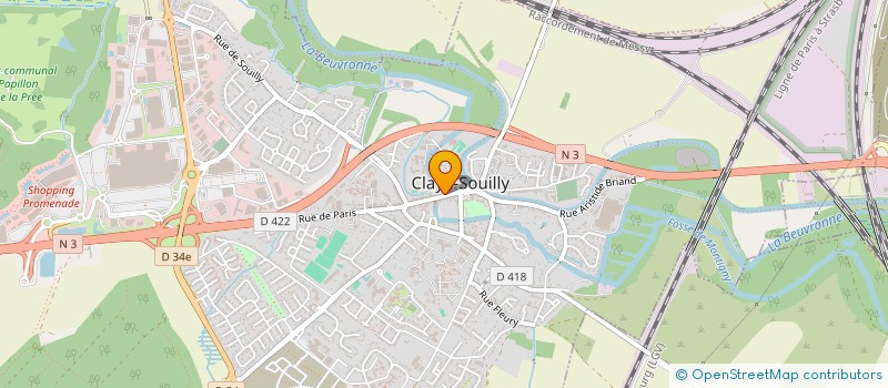 localisation de l'entreprise DTI COUTURIER  CLAYE-SOUILLY