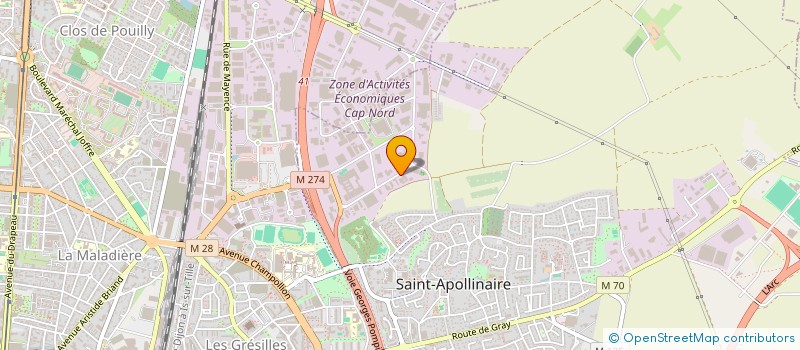 localisation de l'entreprise DTIX  SAINT-APOLLINAIRE