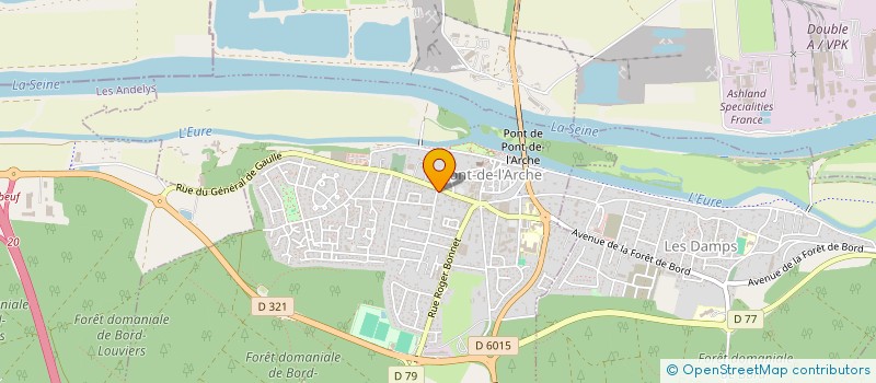 localisation de l'entreprise DTJP LOISIRS  PONT-DE-L'ARCHE