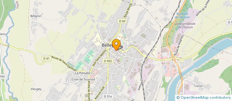 localisation de l'entreprise DTL à BELLEY