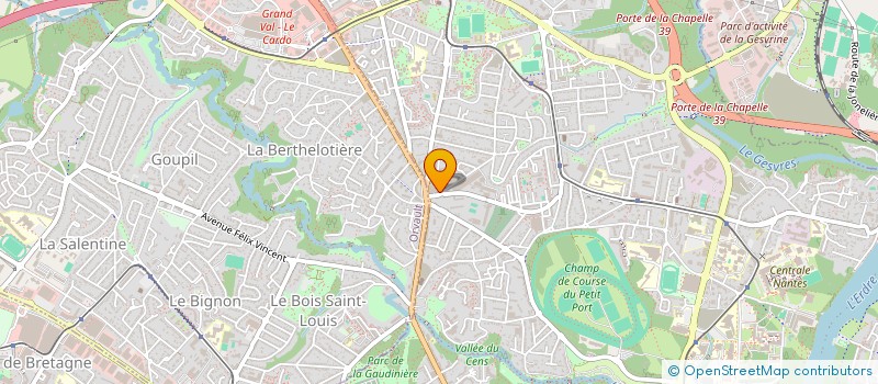 localisation de l'entreprise DTL EXPRESS à NANTES