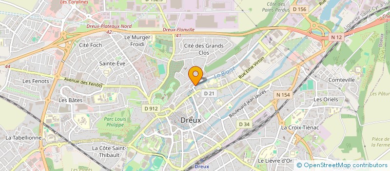 localisation de l'entreprise DTM à DREUX