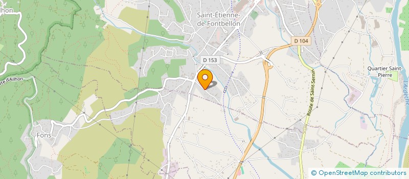 localisation de l'entreprise DTM à SAINT-ETIENNE-DE-FONTBELLON