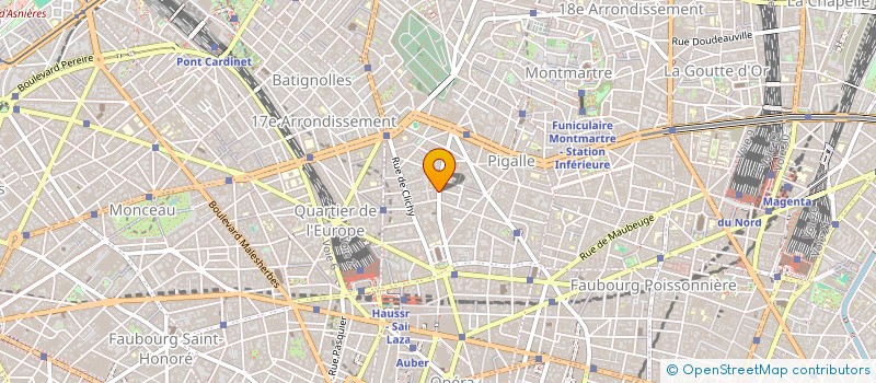 localisation de l'entreprise DTM BLANCHE à PARIS