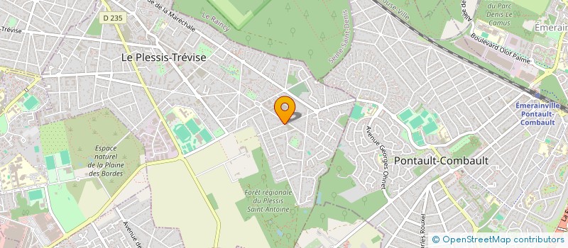 localisation de l'entreprise DTM IMMO à LE PLESSIS-TREVISE