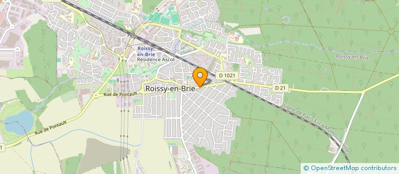 localisation de l'entreprise DTM ROISSY à ROISSY-EN-BRIE