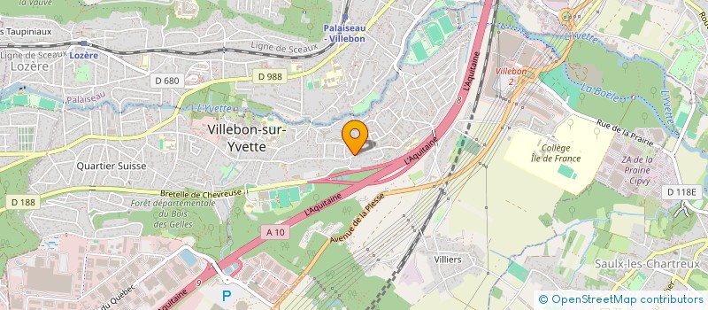 localisation de l'entreprise DTMM CONSULTING à VILLEBON-SUR-YVETTE