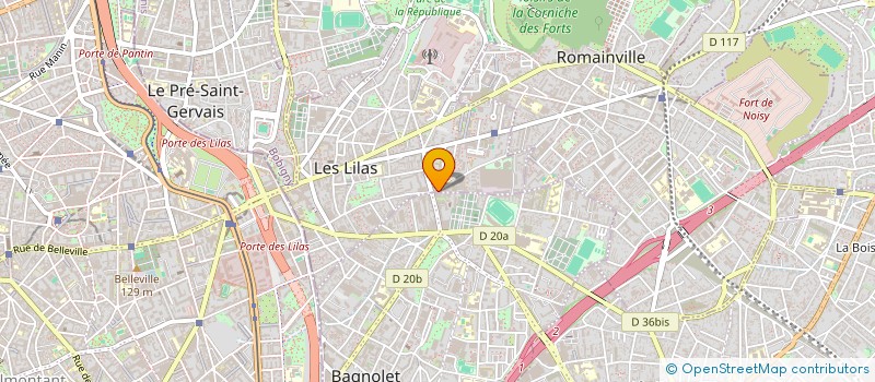 localisation de l'entreprise DTNI à LES LILAS