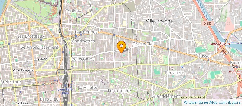 localisation de l'entreprise DTP CONCEPT  VILLEURBANNE