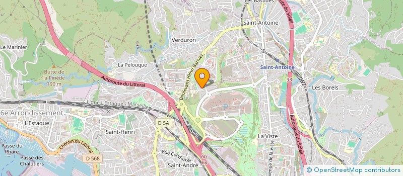 localisation de l'entreprise DTP- DEVELLOPPEMENT  MARSEILLE