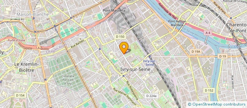 localisation de l'entreprise DTPA IMMOBILIER à IVRY-SUR-SEINE