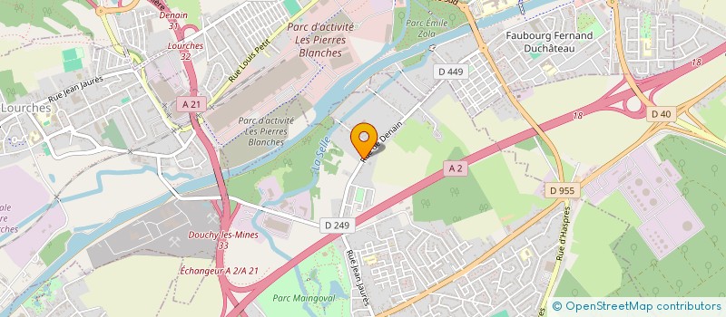 localisation de l'entreprise DTPE DOUCHY TRAVAUX PUBLICS ENVIRONNEMENTS à DOUCHY-LES-MINES