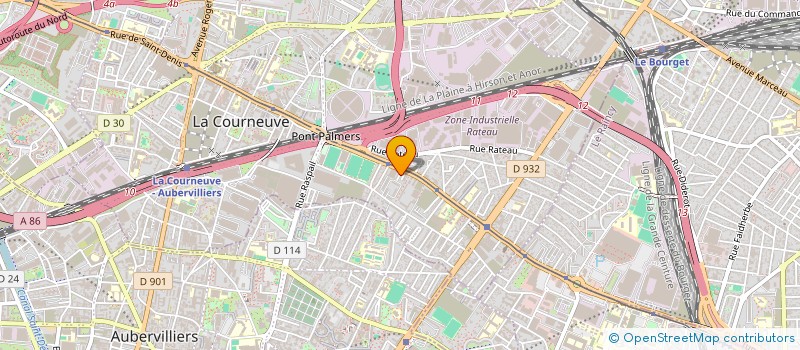 localisation de l'entreprise DTR à LA COURNEUVE