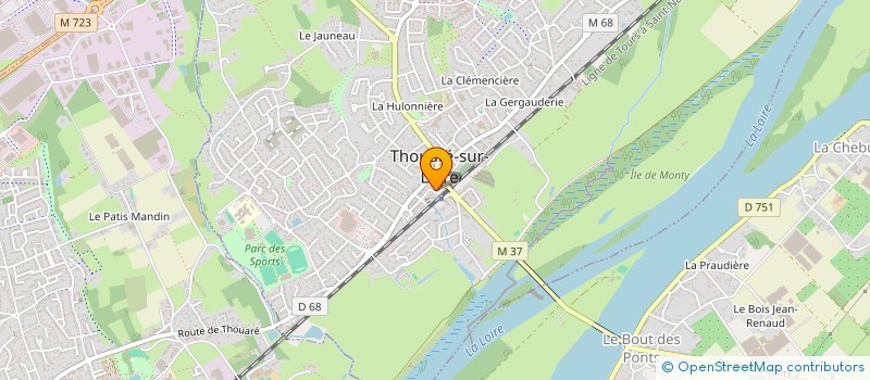 localisation de l'entreprise DTR'GENS NETTOYAGE  THOUARE-SUR-LOIRE