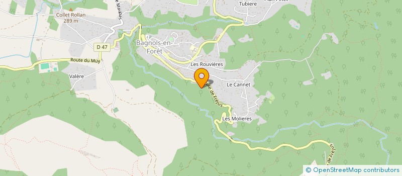 localisation de l'entreprise DTS  FREJUS