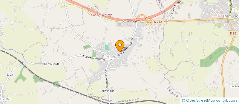 localisation de l'entreprise DTS ENERGIES RENOV  PLERNEUF