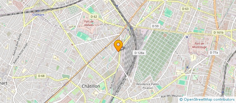 localisation de l'entreprise DTS WEB SITES  CHATILLON