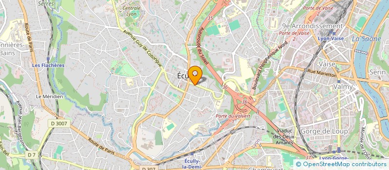 localisation de l'entreprise DTSF à ECULLY