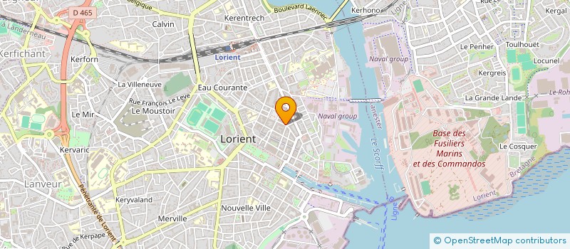 localisation de l'entreprise DTST à LORIENT