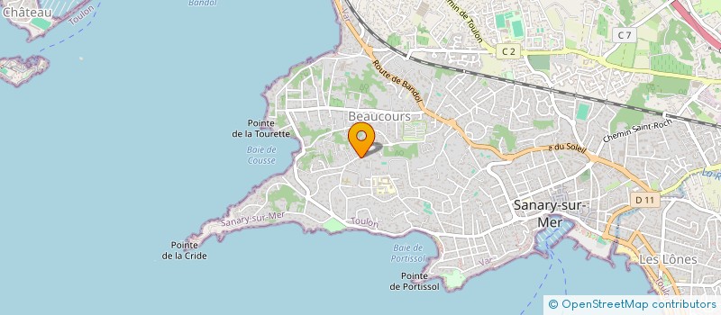 localisation de l'entreprise DTV  SANARY-SUR-MER