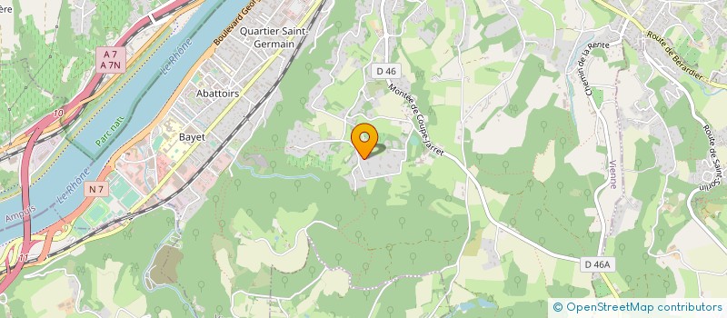 localisation de l'entreprise DTV à VIENNE