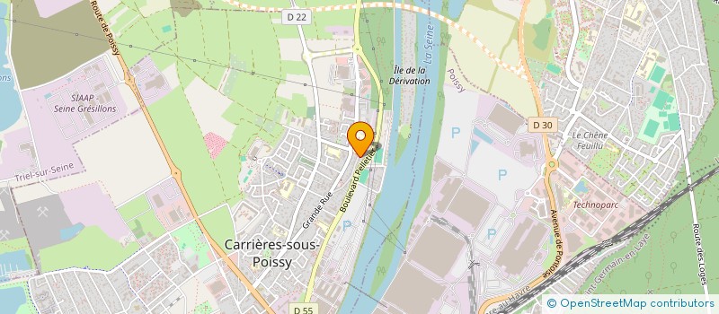 localisation de l'entreprise DTZ RADIOCOM  CARRIERES-SOUS-POISSY