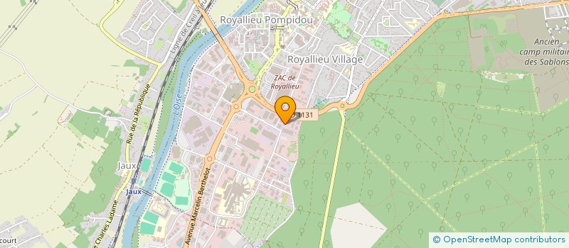 localisation de l'entreprise DU 1 SQUARE DU DR LABORIT  COMPIEGNE