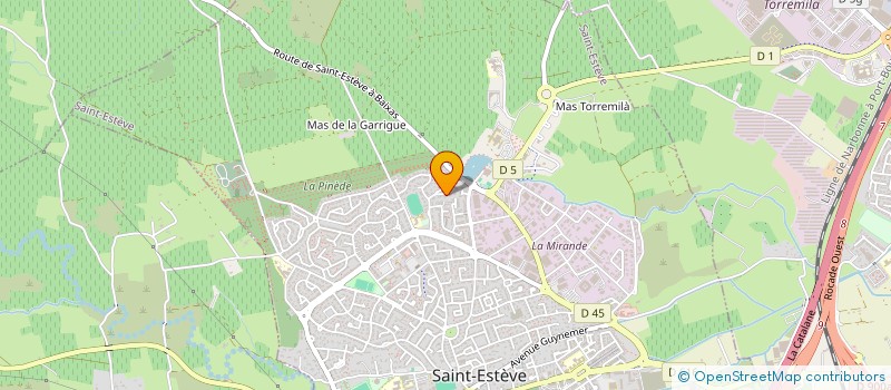 localisation de l'entreprise DU 10 AOUT  SAINT-ESTEVE