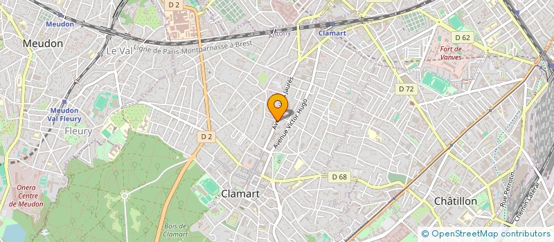 localisation de l'entreprise DU 106 108 AVENUE JEAN JAURES A CLAMART à CLAMART