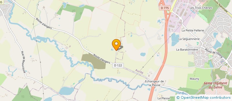 localisation de l'entreprise DU 11 AU 17 PLACE DE LA LAITERIE  LONGUENEE-EN-ANJOU