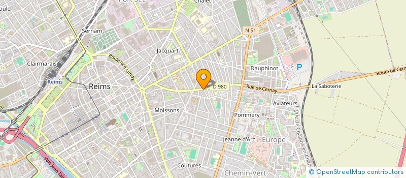 localisation de l'entreprise DU 11 MARS  REIMS