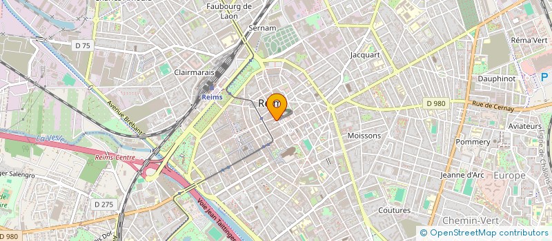 localisation de l'entreprise DU 111 ROSTAND  REIMS