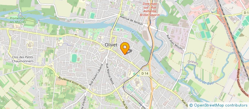 localisation de l'entreprise DU 115 RUE GUSTAVE GUILLAUME à OLIVET
