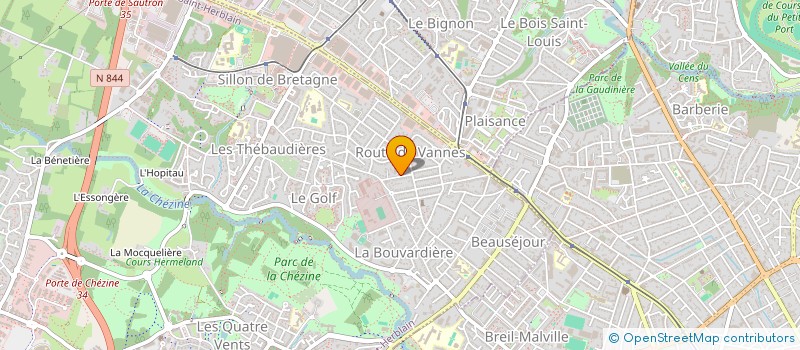 localisation de l'entreprise DU 116 BIS RUE DU DAUPHINE  SAINT-HERBLAIN