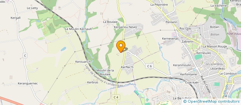 localisation de l'entreprise DU 12 RUE DE LA SURVEILLANTE  MELLAC