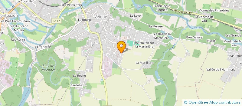localisation de l'entreprise DU 126 à VEIGNE