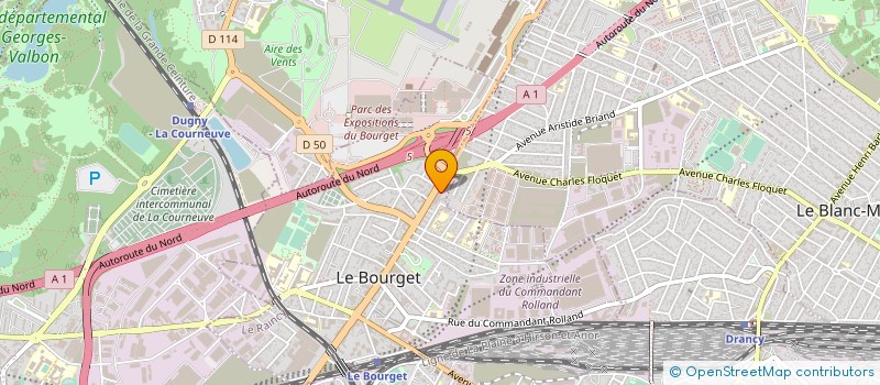 localisation de l'entreprise DU 130 à LE BOURGET