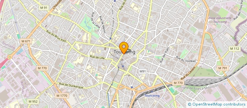 localisation de l'entreprise DU 14 GENERAL LECLERC  TOURCOING