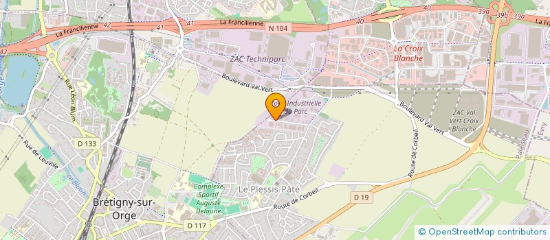 localisation de l'entreprise DU 14 JUILLET 1989  LE PLESSIS-PATE