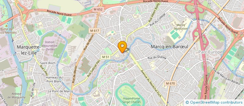 localisation de l'entreprise DU 15 RUE DES BOUCHERS  MARCQ-EN-BARUL