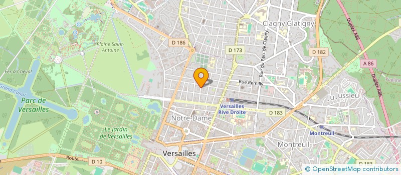 localisation de l'entreprise DU 17 RUE SAINT ADELAIDE à VERSAILLES