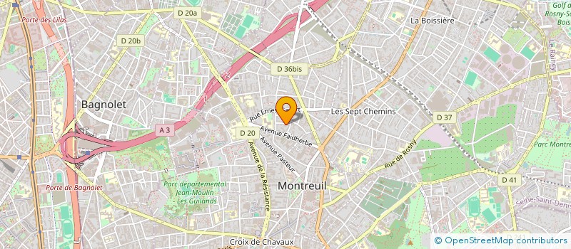 localisation de l'entreprise DU 18 RUE EMILE RAYNAUD 93100 MONTREUIL  MONTREUIL