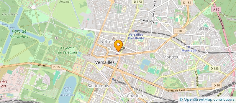 localisation de l'entreprise DU 19 à VERSAILLES