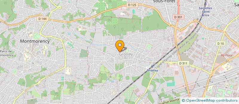 localisation de l'entreprise DU 2 RUE DU GENERAL LECLERC  GROSLAY