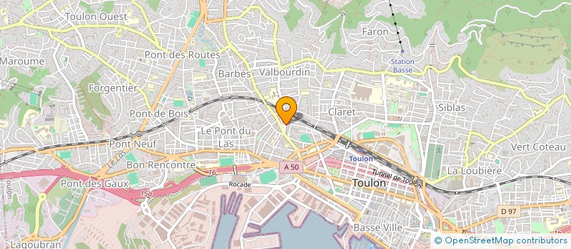 localisation de l'entreprise DU 20  TOULON