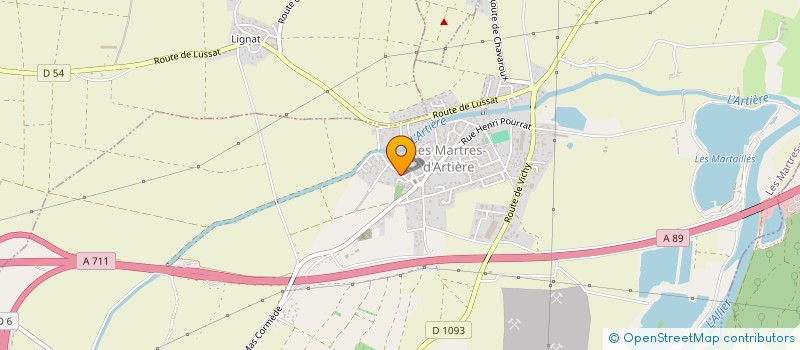 localisation de l'entreprise DU 20 AVENUE DE LA VALLEE  LES MARTRES-D'ARTIERE